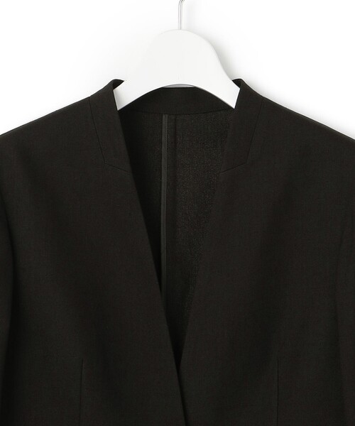 美品　23区　洗えるジャケット　38 トリアセテート　　アイアスマット 23区 ジャケット ノーカラージャケット 「洗える/セットアップ