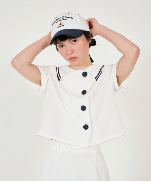 TINAJOJUN Iキャップ バイカラー コットンキャップ TINA：JOJUN（キャップ）｜TINA