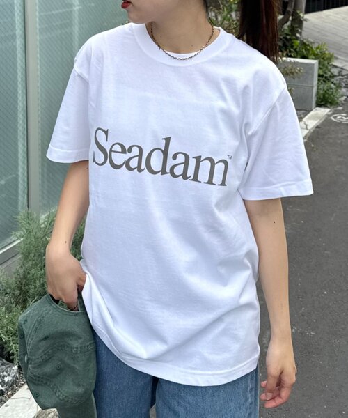 SEADAM tシャツ 「SEADAM」「UNISEX」ロゴ半袖TEE レディース