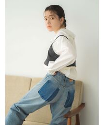 ジーンズ デニム デニムパンツ リメイクデザインルーズデニム レディース｜ZOZOTOWN Yahoo!店