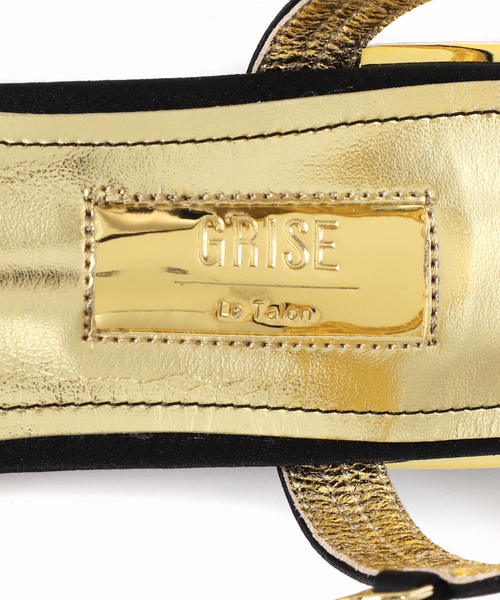 【新品未使用】Le Talon GRISE コンビTストラップサンダル24.5 GRISEコンビTストラップサンダル（サンダル）｜LE TALON（ル