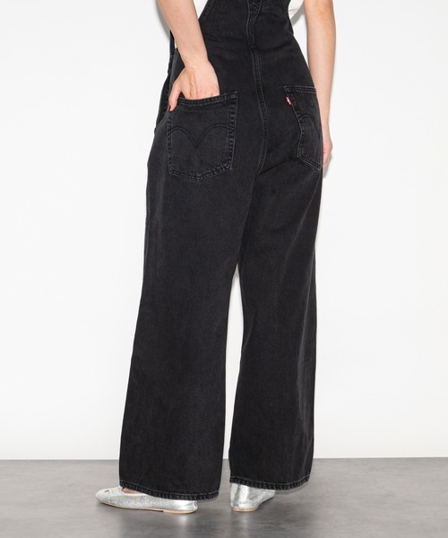 Levi's リーバイス オールインワン/サロペット 黒 3100525A0014 セール】Levi's/リーバイス APRON OVERALL ブラック OPEN MIND