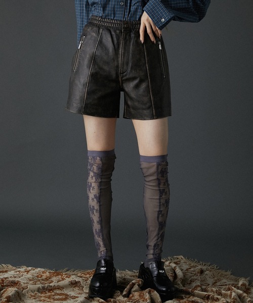 PRANK PROJECT パンツ レザーショーツ / Leather Shorts
