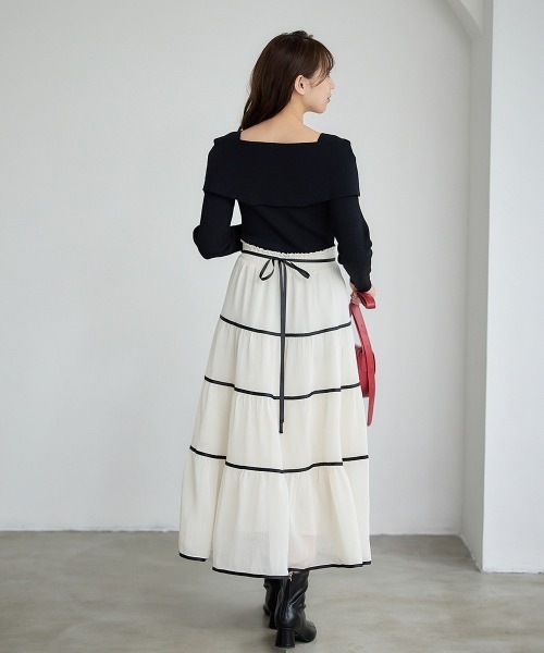 新品♡ドッキングティアードOP BLUE LABEL / BLACK LABEL CRESTBRIDGE｜ニットドッキング