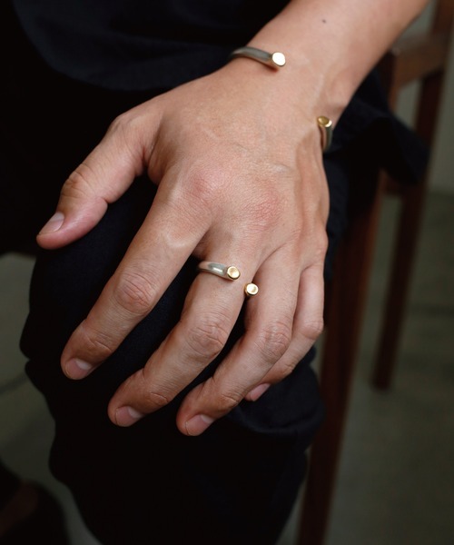 TEN. 指輪 リング SILVER925 18KGP イコールリング(18号〜22号) メンズ