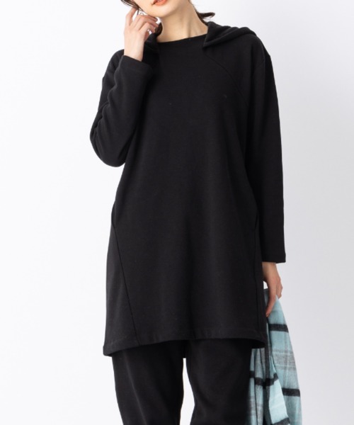 tシャツ レイヤードカラーチュニックプルオーバー レディース