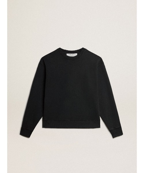 トレーナー スウェット スウェットシャツ（ウォッシュドブラック） バックに逆さまのロゴ - Jersey Capsule メンズ レディースの画像