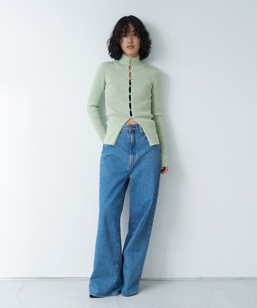 カーディガン melange knit pullover レディース カーディガン melange knit pullover レディース