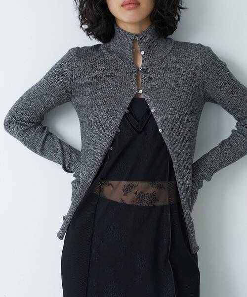 カーディガン melange knit pullover レディース カーディガン melange knit pullover レディース