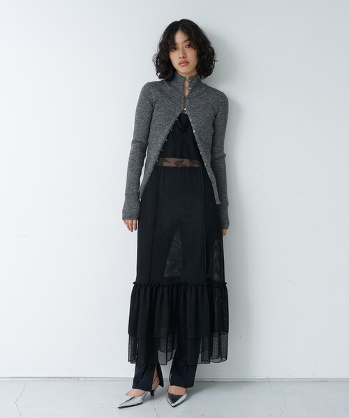 カーディガン melange knit pullover レディース カーディガン melange knit pullover レディース