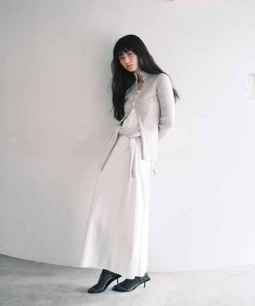 カーディガン melange knit pullover レディース