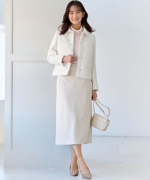 組曲（KUMIKYOKU） コート アウター ファンシーツイード 2WAY