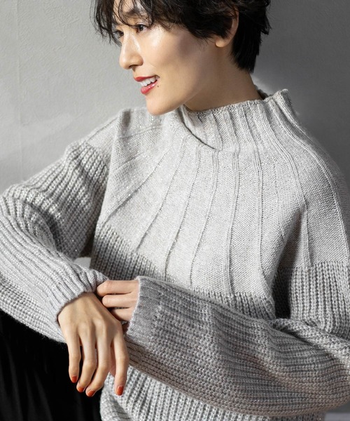 OPAQUE.CLIP（オペークドットクリップ） ニット セーター ラメ混