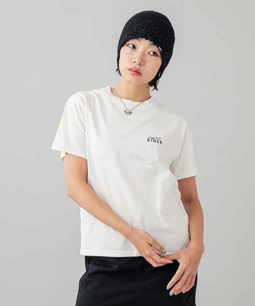 【X-girl】PEACE PIZZA S/S TEE / WHITE X-girl tシャツ PEACE PIZZA S/S TEE レディース : ZOZOTOWN