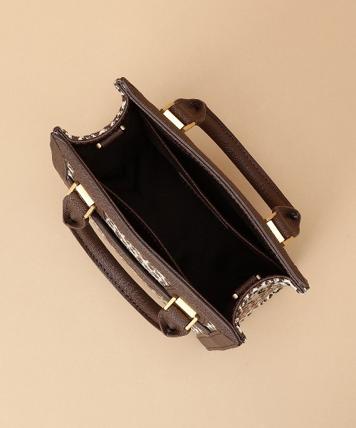 未使用に近い ST Jacquard サマタバ トートバッグ 2way ブラウン 未