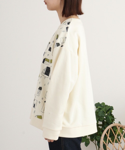 Emago トレーナー スウェット EMAGO おうち刺繍プルオーバー