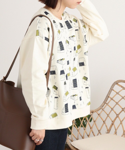 Emago トレーナー スウェット EMAGO おうち刺繍プルオーバー