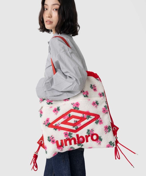 キャセリーニ　umbro バックパック　2way ボア　バッグ　花柄　アンブロ キャセリーニumbro バックパック2way ボアバッグ花柄アンブロ