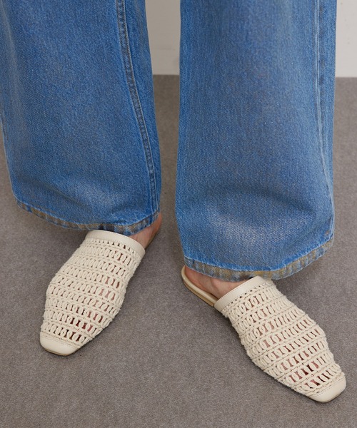 Ameri（アメリ） サンダル MESH FLAT SANDAL レディース : ZOZOTOWN