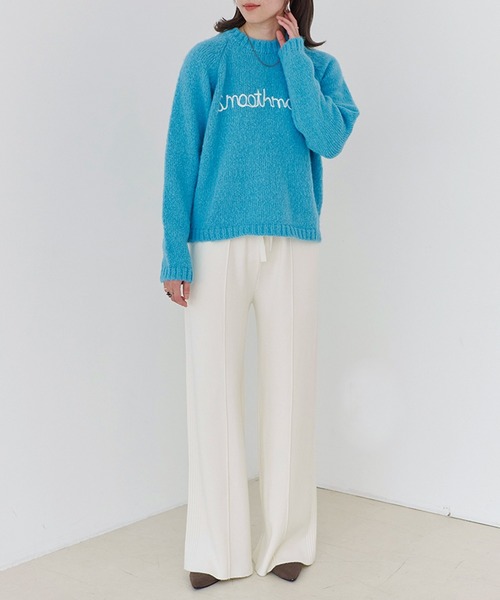 パンツ 「Fizz/フィズ」　サイドリブピンタックワイドニットパンツ レディース | Fizz | 12