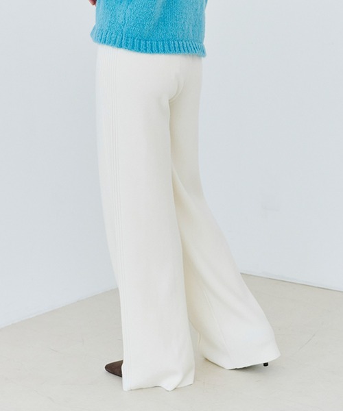 パンツ 「Fizz/フィズ」　サイドリブピンタックワイドニットパンツ レディース | Fizz | 15