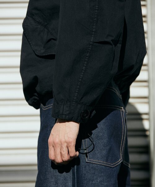JOURNAL STANDARD 25ss ショートモッズ ガーメントダイ M黒 JOURNAL STANDARD モッズコート コート ショートモッズ