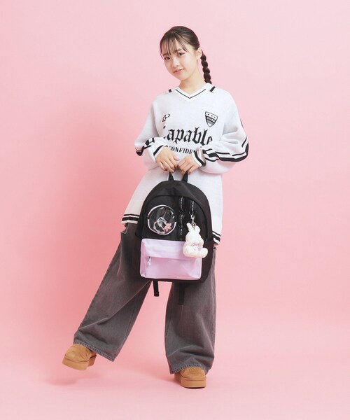 PINK-latte（ピンクラテ） リュック モール付きマルポケリュック