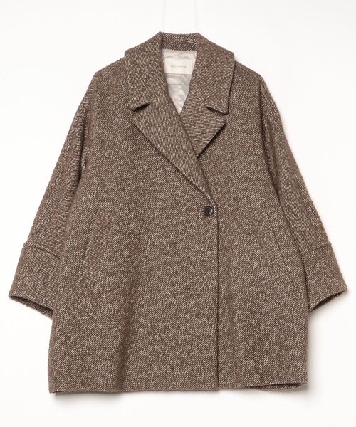 NANO universe（ナノ・ユニバース） チェスターコート FREE カーキ