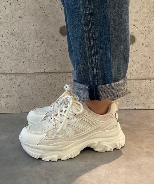 （送料関税込）COMME des GARCONS レース 厚底スニーカー プレイ コムデギャルソン 限定コンバース 厚底×小さな黒ハート