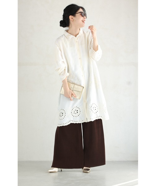 cawaii パンツ 重ね着楽しむ プリーツパンツ レディース : ZOZOTOWN