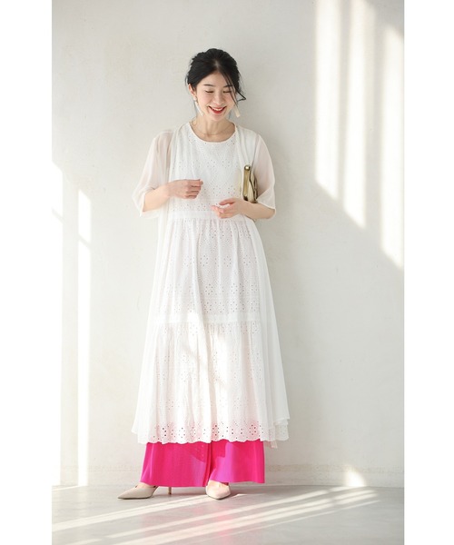 KJさま cawaii パンツ 重ね着楽しむ プリーツパンツ レディース : ZOZOTOWN