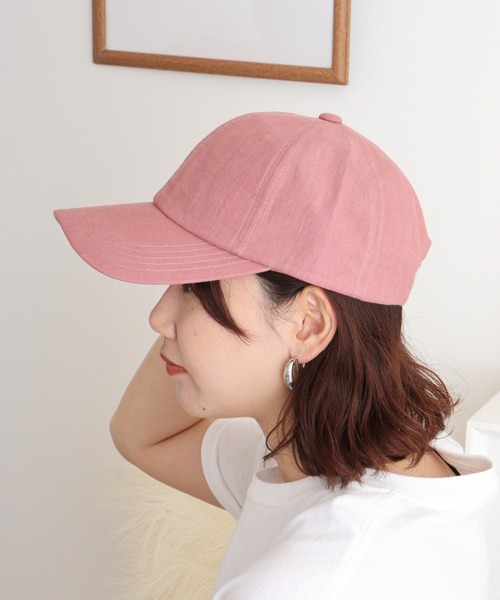 Sense of Grace キャップ 帽子 麻素材 ロングバイザーキャップ メンズ