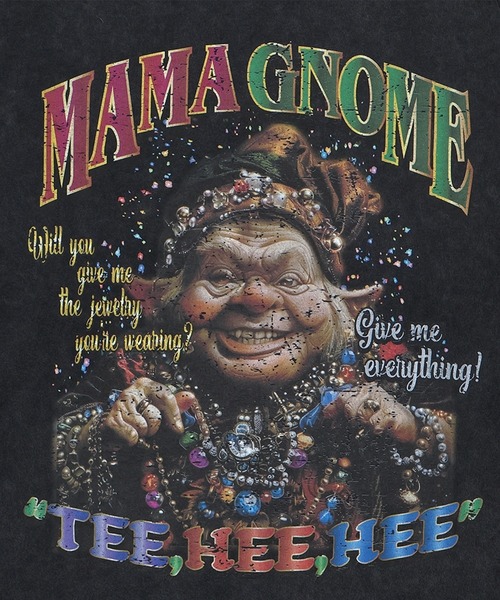 EXAMPLE（エグザンプル） tシャツ ”WORK OF FICTION” MAMA GNOME L/S