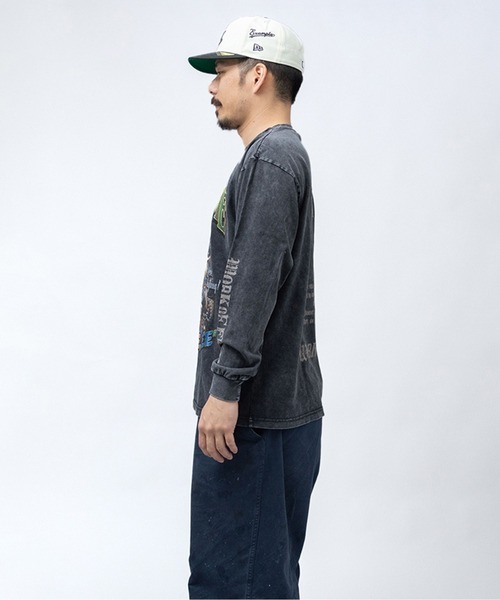 EXAMPLE（エグザンプル） tシャツ ”WORK OF FICTION” MAMA GNOME L/S