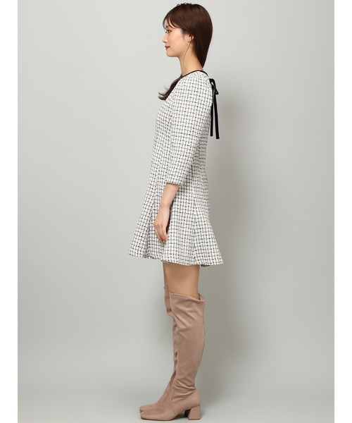 「MISCH MASCH」 7分袖ワンピース M アイボリー レディース_画像2