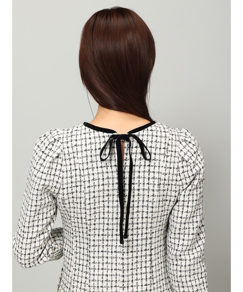 「MISCH MASCH」 7分袖ワンピース M アイボリー レディース_画像3