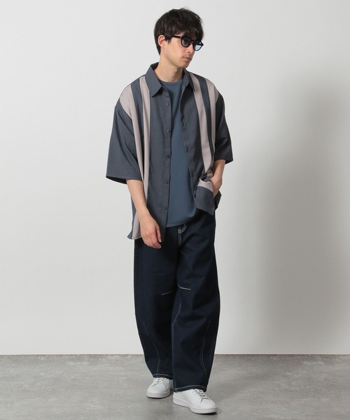 LAKOLE シャツ DRY切替シャツ半袖 / 289651 メンズ : ZOZOTOWN Yahoo
