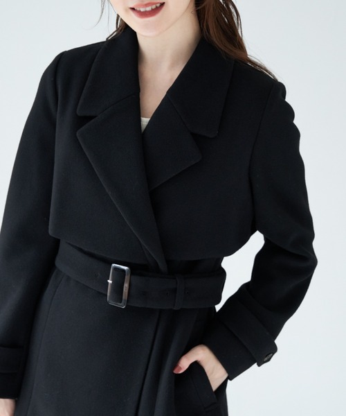 tocco closet（トッコ クローゼット） チェスターコート M ブラック