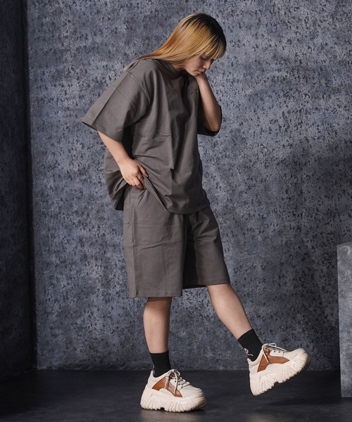 パンツ クロスエンボス スウェットショーツ「セットアップ可能