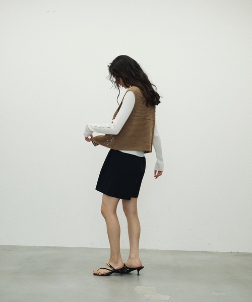 ベスト ジレ Crochet Lace Vest / クロシェレースベスト