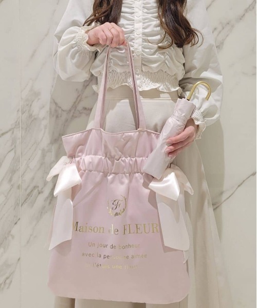 Maison de FLEUR（メゾンドフルール） 日傘 uvカット 折りたたみ傘 