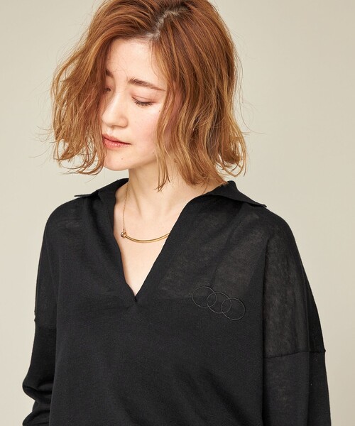 ニット セーター 「conte」スキッパー プルオーバーニット レディース conte ニット セーター 「conte」スキッパー プルオーバーニット