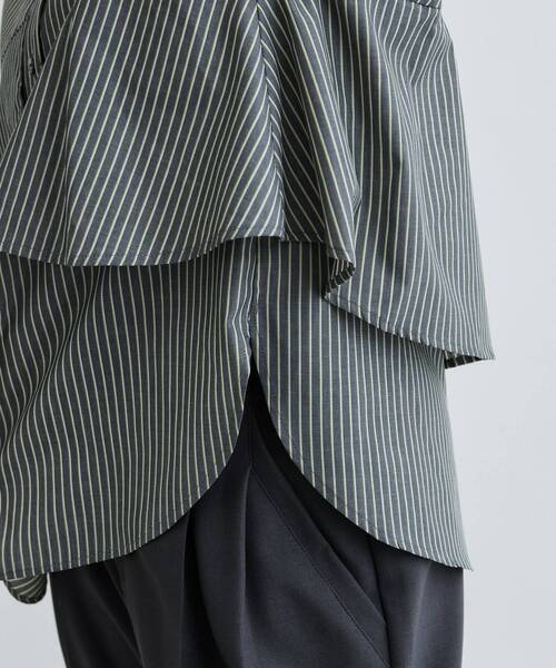 INDIVI GALLEST ブラウス シャツ 2WAYペプラムシャツ レディース 