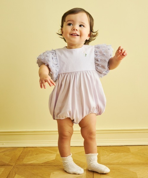 Hoppetta（ホッペッタ） ベビー服 ロンパース 「」ポンポンロンパース