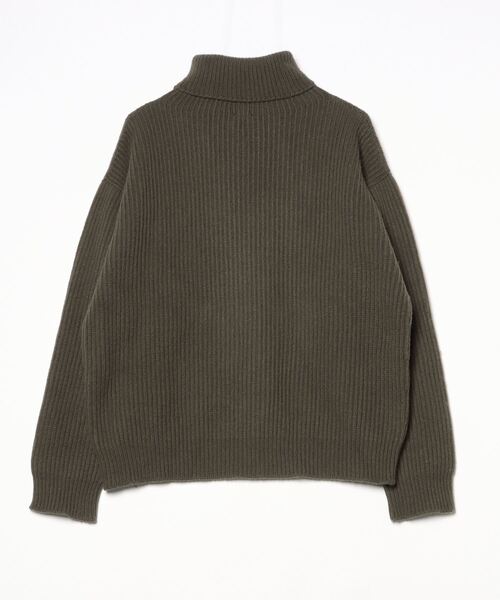 「BASERANGE」 タートルネックニット XS-S グリーン レディース_画像2
