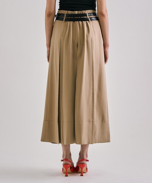 UNITED TOKYO スカート Double Belted Inverted Pleats Skirt