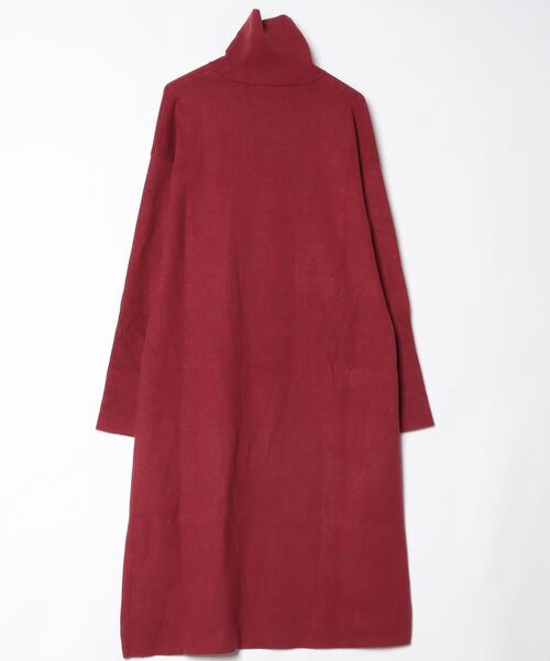 「qualite」 ニットワンピース フリー レッド レディース_画像2