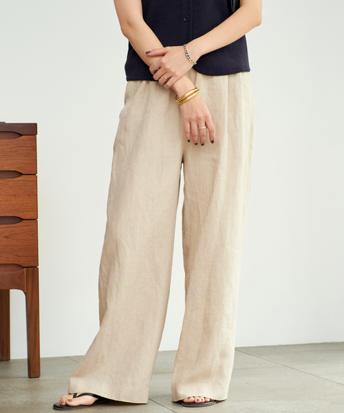 完売品　新品 Plage French LINEN EASY パンツ plage パンツ French LINEN EASY レディース : ZOZOTOWN Yahoo