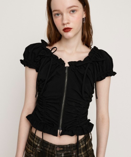 トップスto TODAYFUL/トゥデイフル】2way Sheer Knittops/シアーニット
