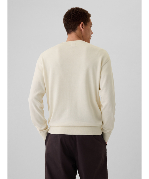 「GAP」 長袖ニット S グレー メンズ